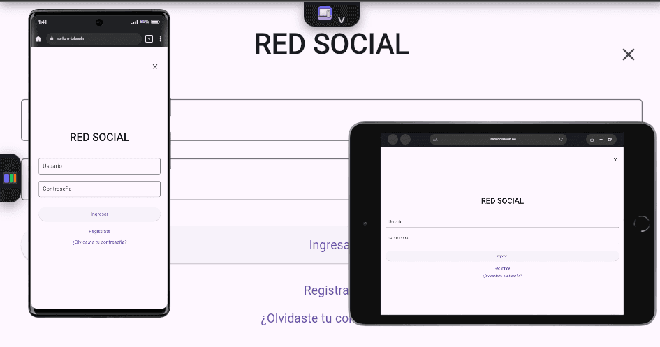 Prototipo de App Web/Móvil ReDsocial